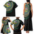 Torba Tribal Tattoo with Namele Leaves Family Matching Tank Maxi Dress and Hawaiian Shirt
