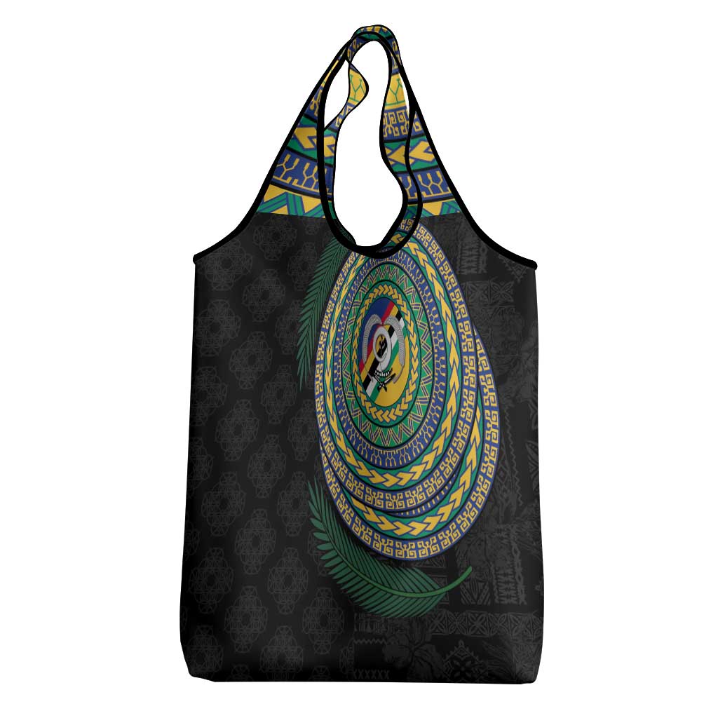 Torba Tribal Tattoo with Namele Leaves Grocery Bag