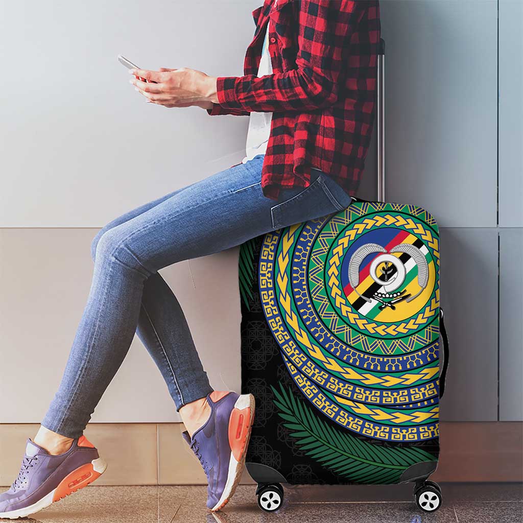 Torba Tribal Tattoo with Namele Leaves Luggage Cover