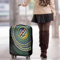 Torba Tribal Tattoo with Namele Leaves Luggage Cover