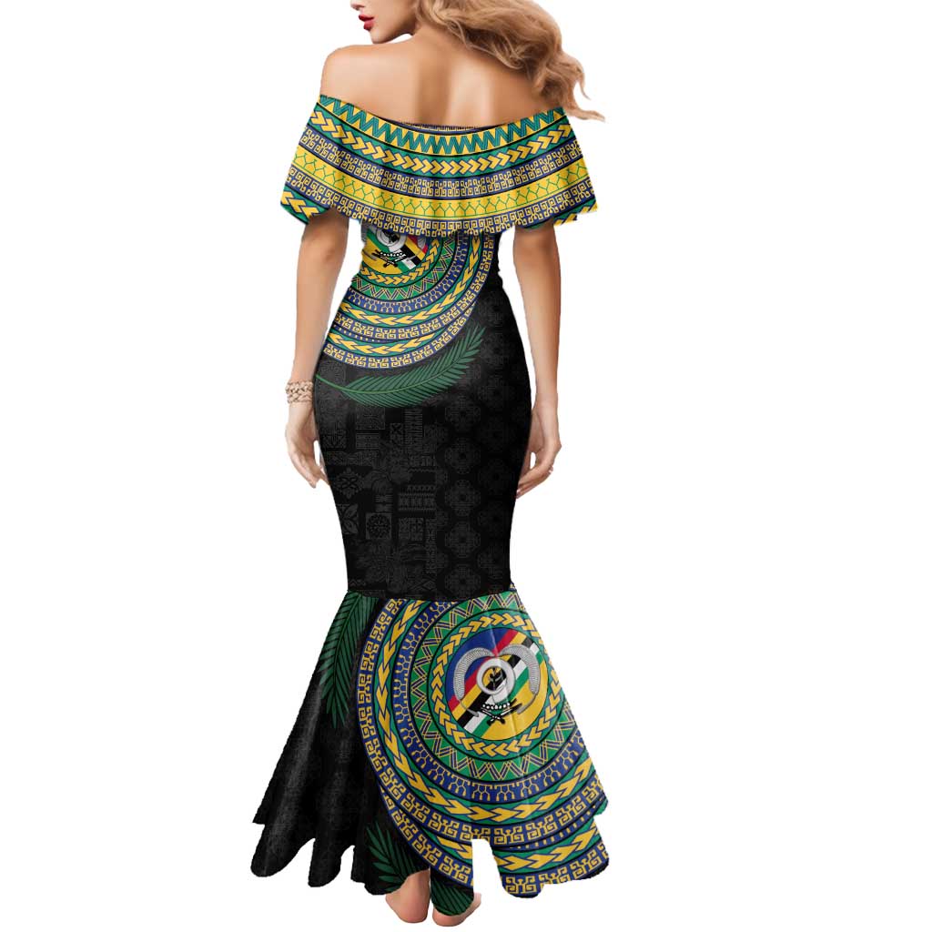 Torba Tribal Tattoo with Namele Leaves Mermaid Dress