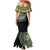 Torba Tribal Tattoo with Namele Leaves Mermaid Dress