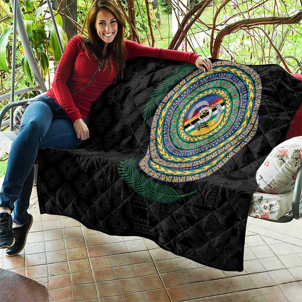 Torba Tribal Tattoo with Namele Leaves Quilt