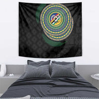 Torba Tribal Tattoo with Namele Leaves Tapestry