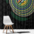 Torba Tribal Tattoo with Namele Leaves Window Curtain