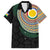 Shefa Tribal Tattoo with Namele Leaves Family Matching Long Sleeve Bodycon Dress and Hawaiian Shirt