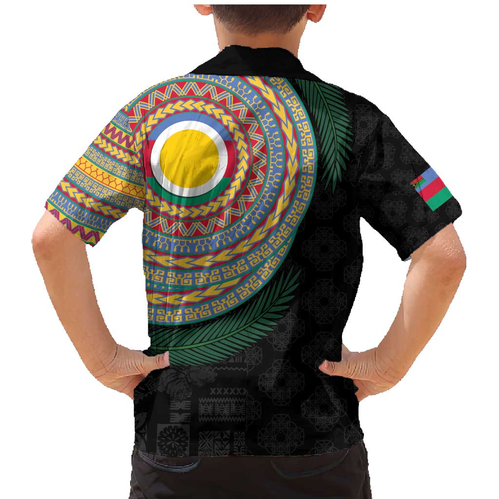 Shefa Tribal Tattoo with Namele Leaves Family Matching Mermaid Dress and Hawaiian Shirt LT03 - Polynesian Pride