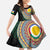 Shefa Tribal Tattoo with Namele Leaves Family Matching Mermaid Dress and Hawaiian Shirt