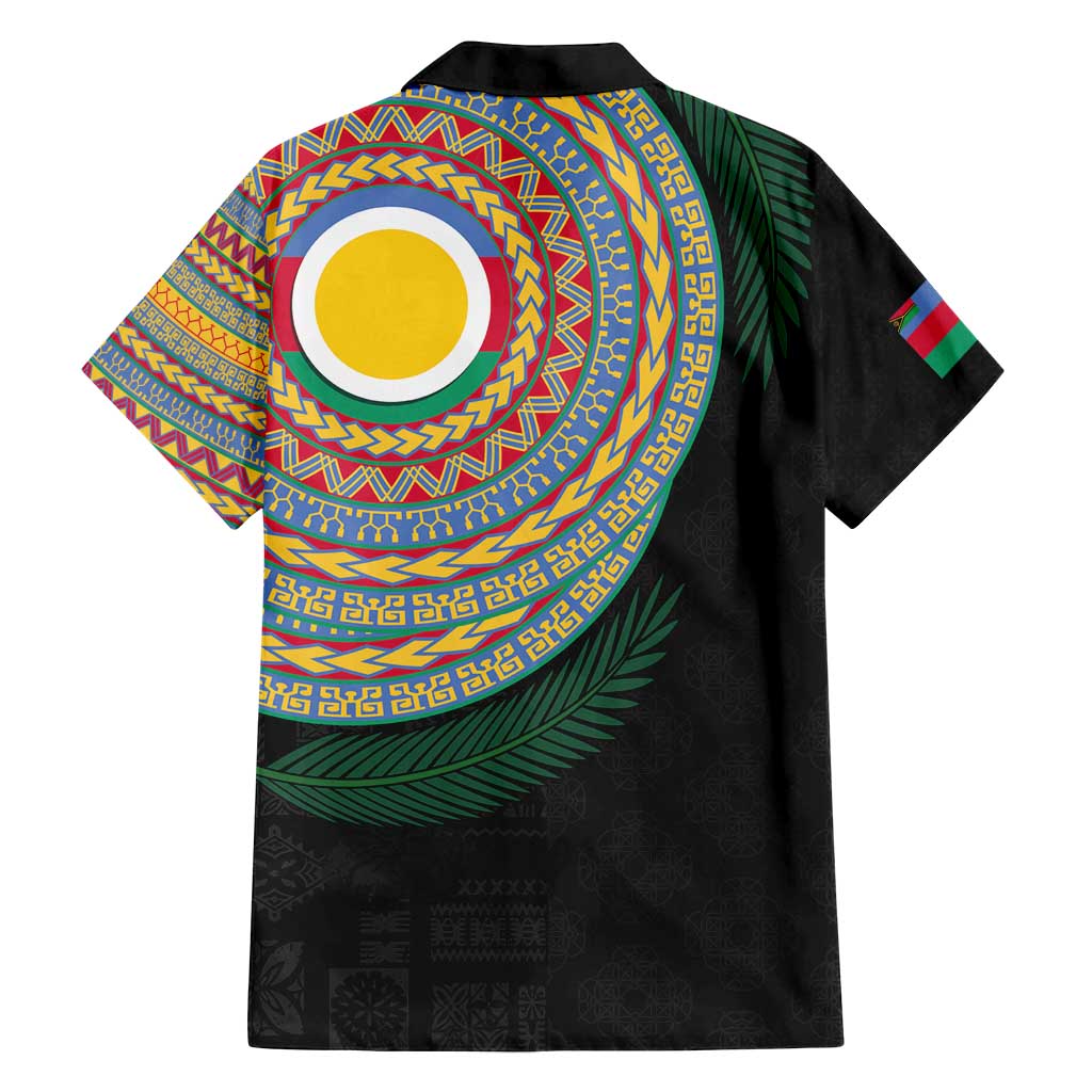 Shefa Tribal Tattoo with Namele Leaves Family Matching Tank Maxi Dress and Hawaiian Shirt