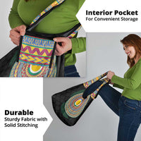 Shefa Tribal Tattoo with Namele Leaves Grocery Bag