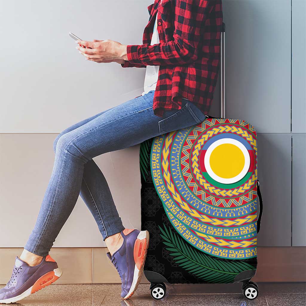 Shefa Tribal Tattoo with Namele Leaves Luggage Cover