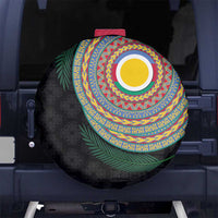 Shefa Tribal Tattoo with Namele Leaves Spare Tire Cover