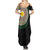 Shefa Tribal Tattoo with Namele Leaves Summer Maxi Dress