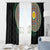 Shefa Tribal Tattoo with Namele Leaves Window Curtain