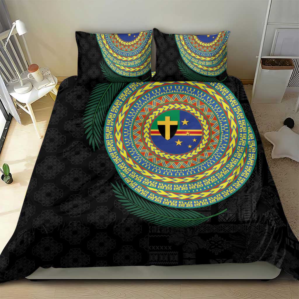 Tafea Tribal Tattoo with Namele Leaves Bedding Set