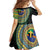 Tafea Tribal Tattoo with Namele Leaves Family Matching Mermaid Dress and Hawaiian Shirt