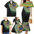 Tafea Tribal Tattoo with Namele Leaves Family Matching Mermaid Dress and Hawaiian Shirt