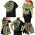 Tafea Tribal Tattoo with Namele Leaves Family Matching Mermaid Dress and Hawaiian Shirt