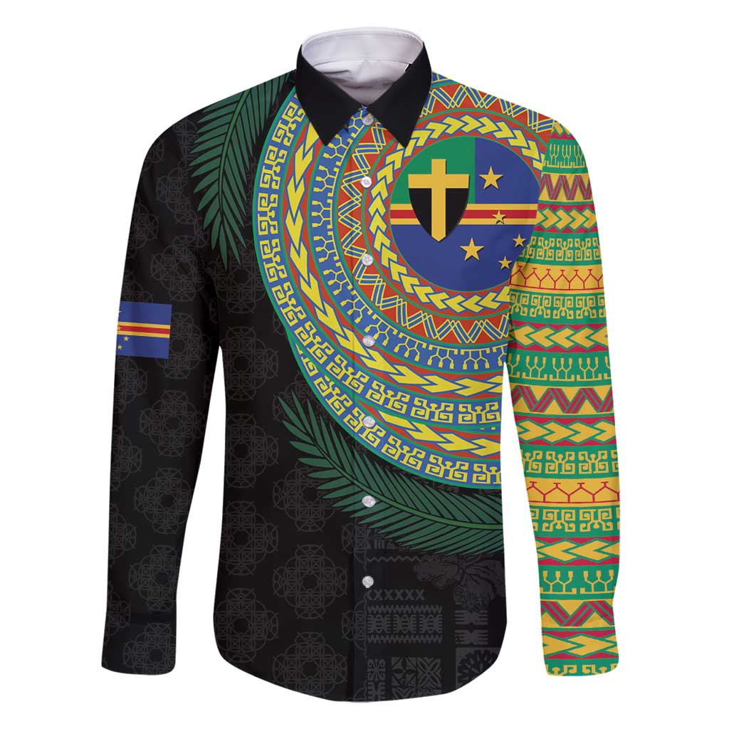 Tafea Tribal Tattoo with Namele Leaves Family Matching Tank Maxi Dress and Hawaiian Shirt