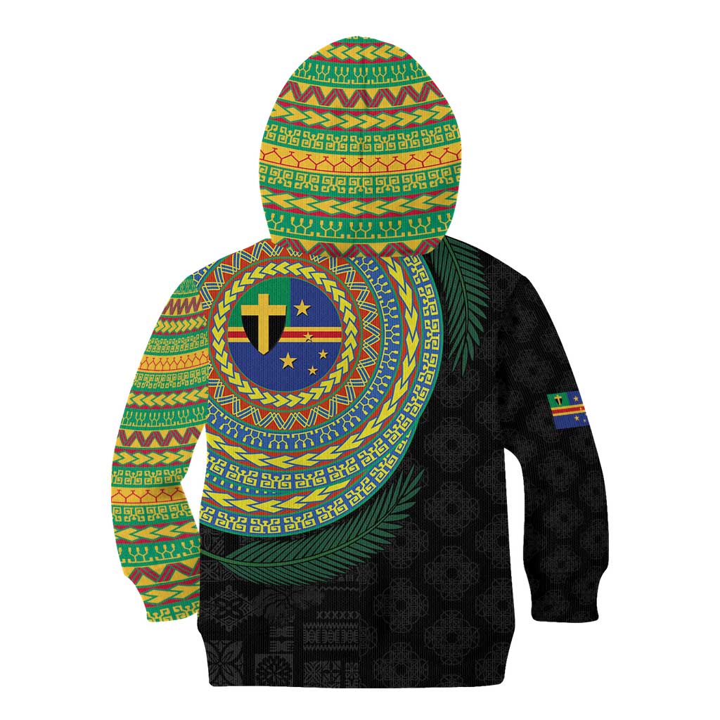 Tafea Tribal Tattoo with Namele Leaves Kid Hoodie