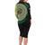 Tafea Tribal Tattoo with Namele Leaves Long Sleeve Bodycon Dress