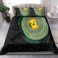 Malampa Tribal Tattoo with Namele Leaves Bedding Set