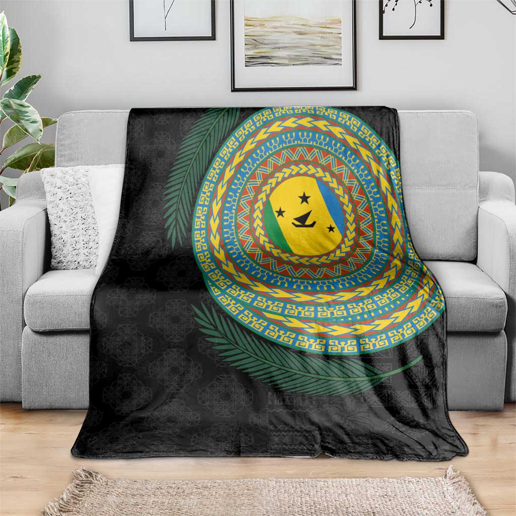 Malampa Tribal Tattoo with Namele Leaves Blanket