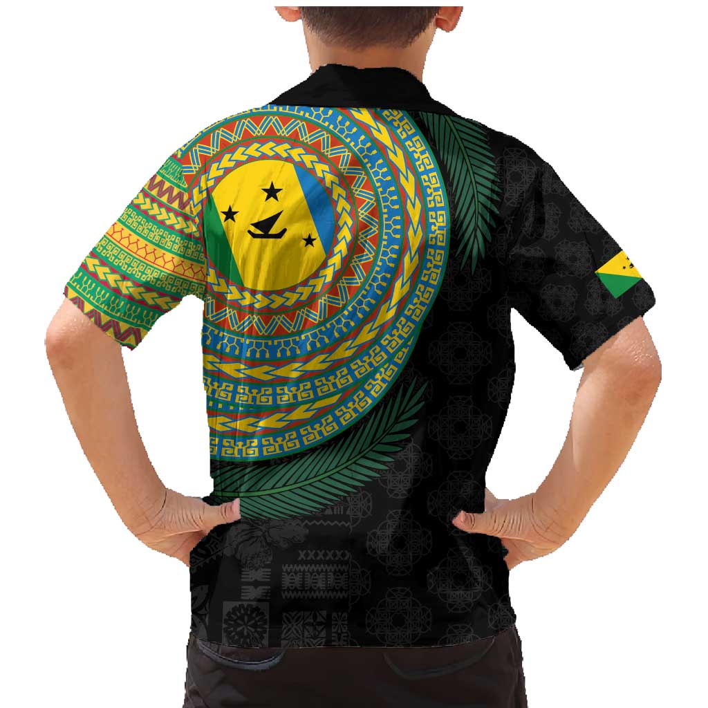 Malampa Tribal Tattoo with Namele Leaves Family Matching Mermaid Dress and Hawaiian Shirt LT03 - Polynesian Pride