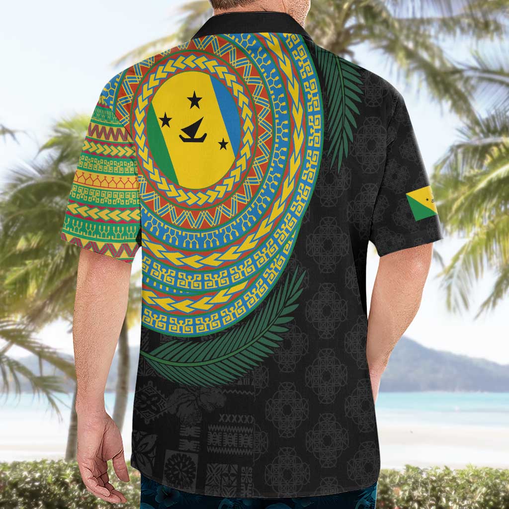 Malampa Tribal Tattoo with Namele Leaves Hawaiian Shirt