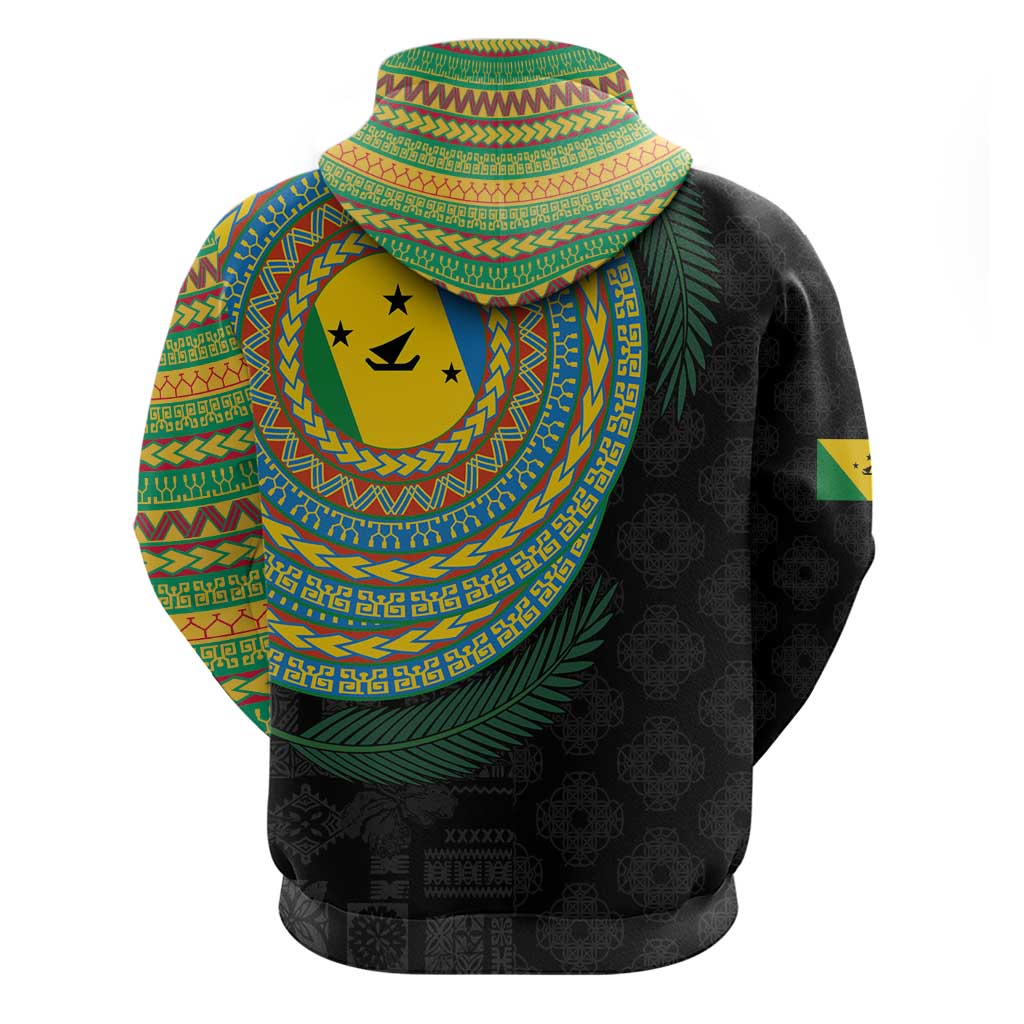 Malampa Tribal Tattoo with Namele Leaves Hoodie