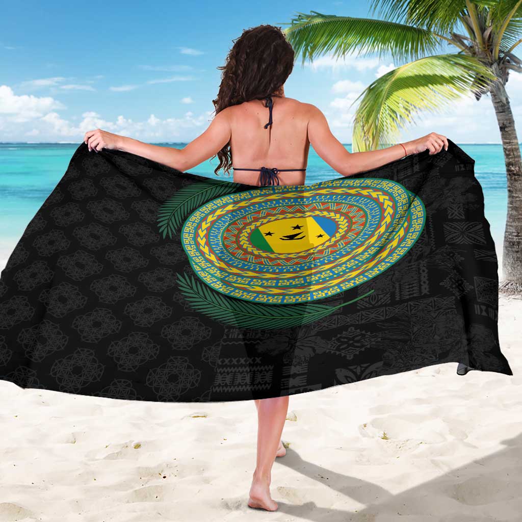Malampa Tribal Tattoo with Namele Leaves Sarong