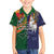 Manuʻa Islands and American Samoa Together Family Matching Short Sleeve Bodycon Dress and Hawaiian Shirt Rooster and Eagle Mascot National Map and Flag Style