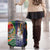 Manuʻa Islands and American Samoa Together Luggage Cover Rooster and Eagle Mascot National Map and Flag Style