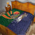 Manuʻa Islands and American Samoa Together Quilt Rooster and Eagle Mascot National Map and Flag Style
