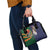 Manuʻa Islands and American Samoa Together Shoulder Handbag Rooster and Eagle Mascot National Map and Flag Style