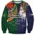 Manuʻa Islands and American Samoa Together Sweatshirt Rooster and Eagle Mascot National Map and Flag Style