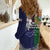 Manuʻa Islands and American Samoa Together Women Casual Shirt Rooster and Eagle Mascot National Map and Flag Style