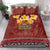 Aloha Plumeria Flowers Bedding Set With Hawaiian Style Tapa Tribal