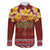 Aloha Plumeria Flowers Family Matching Mermaid Dress and Hawaiian Shirt With Hawaiian Style Tapa Tribal