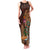 Hawaiian Tiki Mask Surfing Kakau Pattern Family Matching Tank Maxi Dress and Hawaiian Shirt