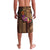 Hawaiian Tiki Mask Surfing Kakau Pattern Lavalava