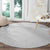 Niue White Sunday Round Carpet Hiapo Tribal Art Tattoos - Polynesian Pride