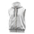 Niue White Sunday Sleeveless Zip Hoodie Hiapo Tribal Art Tattoos - Polynesian Pride