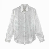 Niue White Sunday Women Casual Shirt Hiapo Tribal Art Tattoos - Polynesian Pride