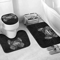 Super Samoan Traditional Tribal Art Tattoos Bathroom Set Black Color - Polynesian Pride
