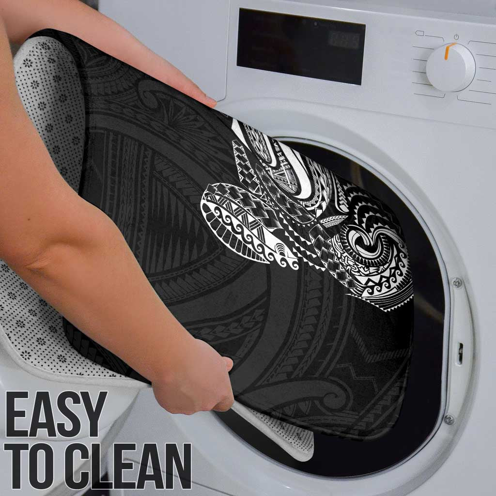 Super Samoan Traditional Tribal Art Tattoos Bathroom Set Black Color - Polynesian Pride