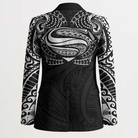 Super Samoan Traditional Tribal Art Tattoos Blazer Black Color - Polynesian Pride