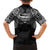Super Samoan Traditional Tribal Art Tattoos Family Matching Off Shoulder Maxi Dress and Hawaiian Shirt Black Color - Polynesian Pride