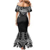 Super Samoan Traditional Tribal Art Tattoos Mermaid Dress Black Color - Polynesian Pride
