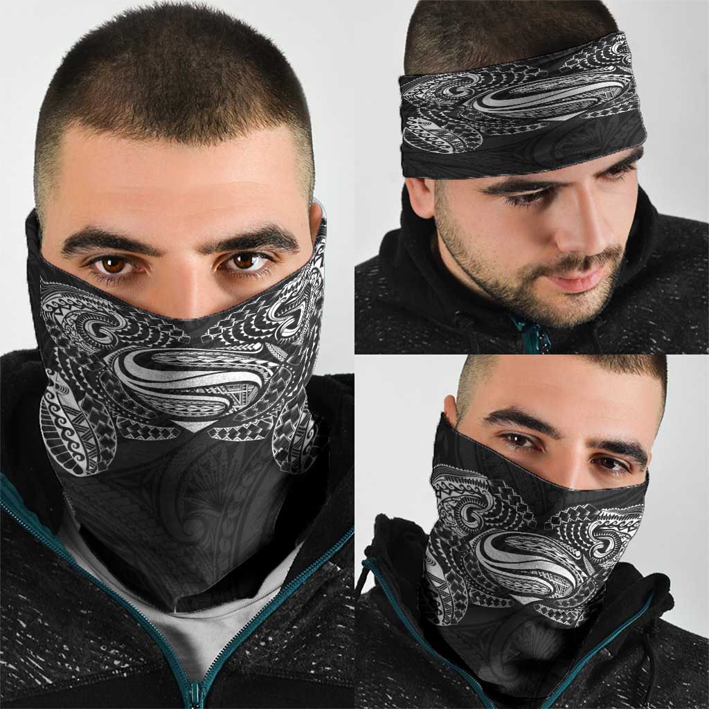 Super Samoan Traditional Tribal Art Tattoos Neck Gaiter Black Color - Polynesian Pride